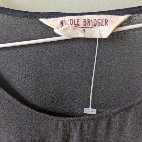 Nicole Bridger "I am Love" black sheer silk dress Size 6. New w/o tags. - Picture 3 of 7